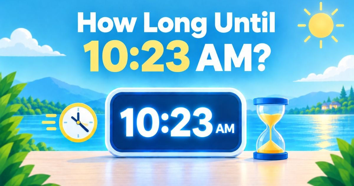 How Long Until 10:23 AM? Live Countdown Timer