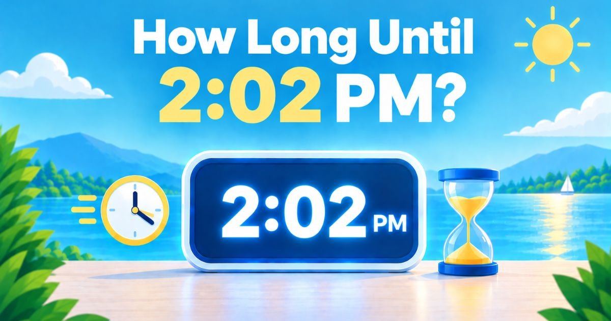 How Long Until 2:02 PM? Live Countdown & Time Facts