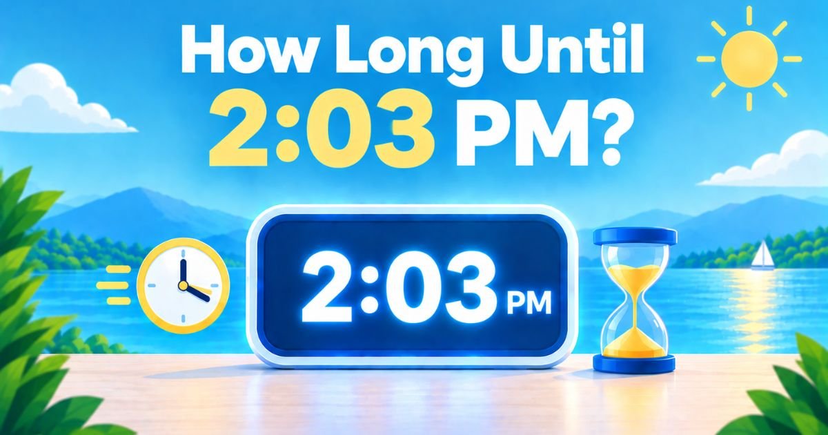 How Long Until 2:03 PM? Live Countdown & Facts