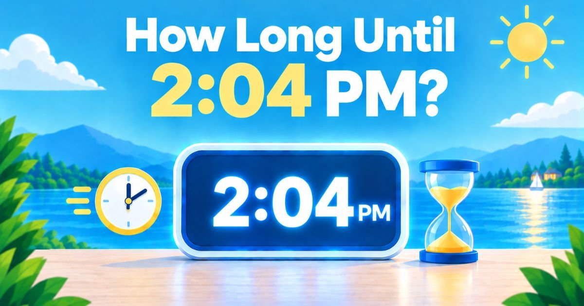 How Long Until 2:04 PM? Live Countdown, Facts, and Quick Answers