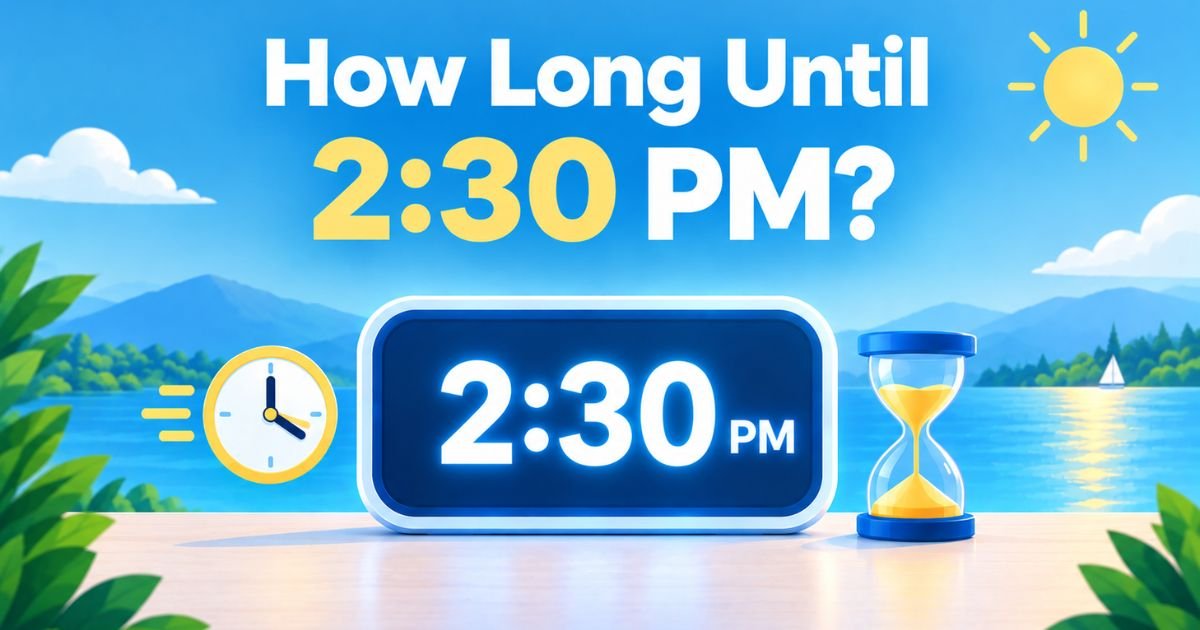 How Long Until 2:30 PM? Calculate the Exact Time Remaining Today