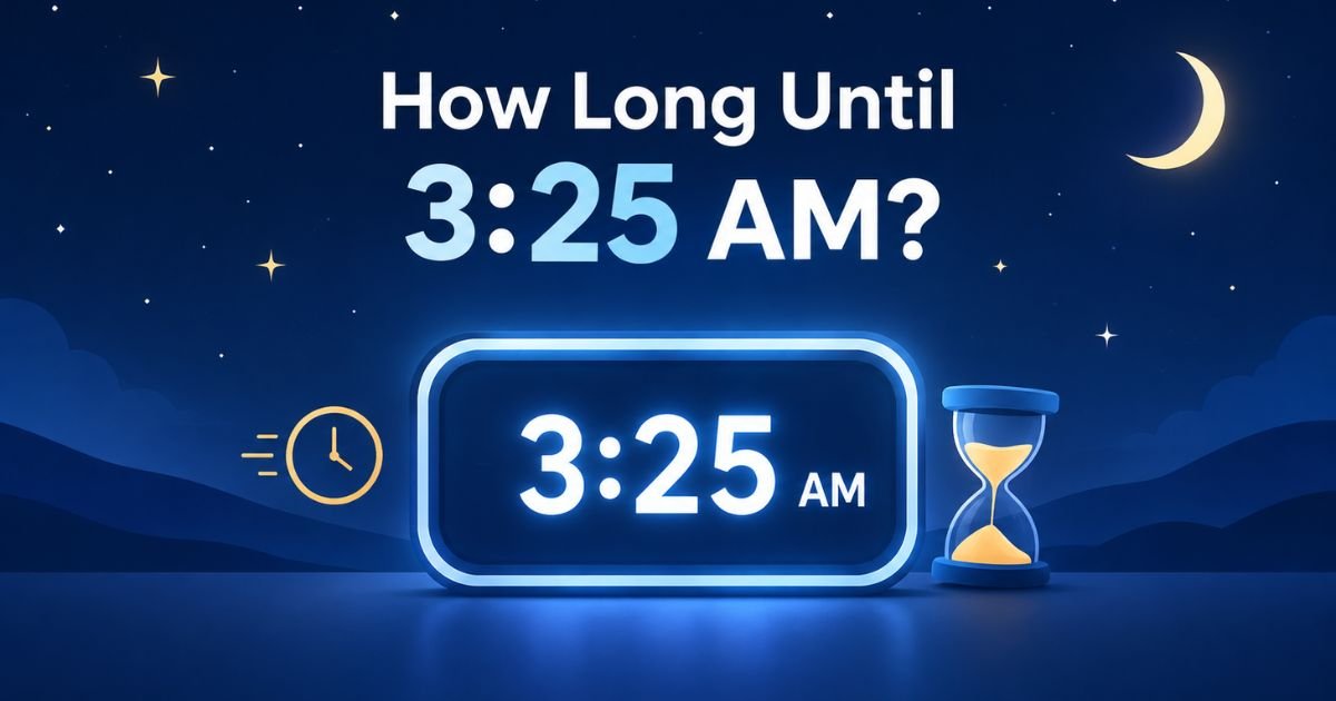 How Long Until 3:25 AM? Simple Time Calculation Guide
