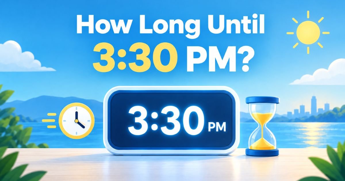 How Long Until 3:30 PM? Easy Time Calculation Guide